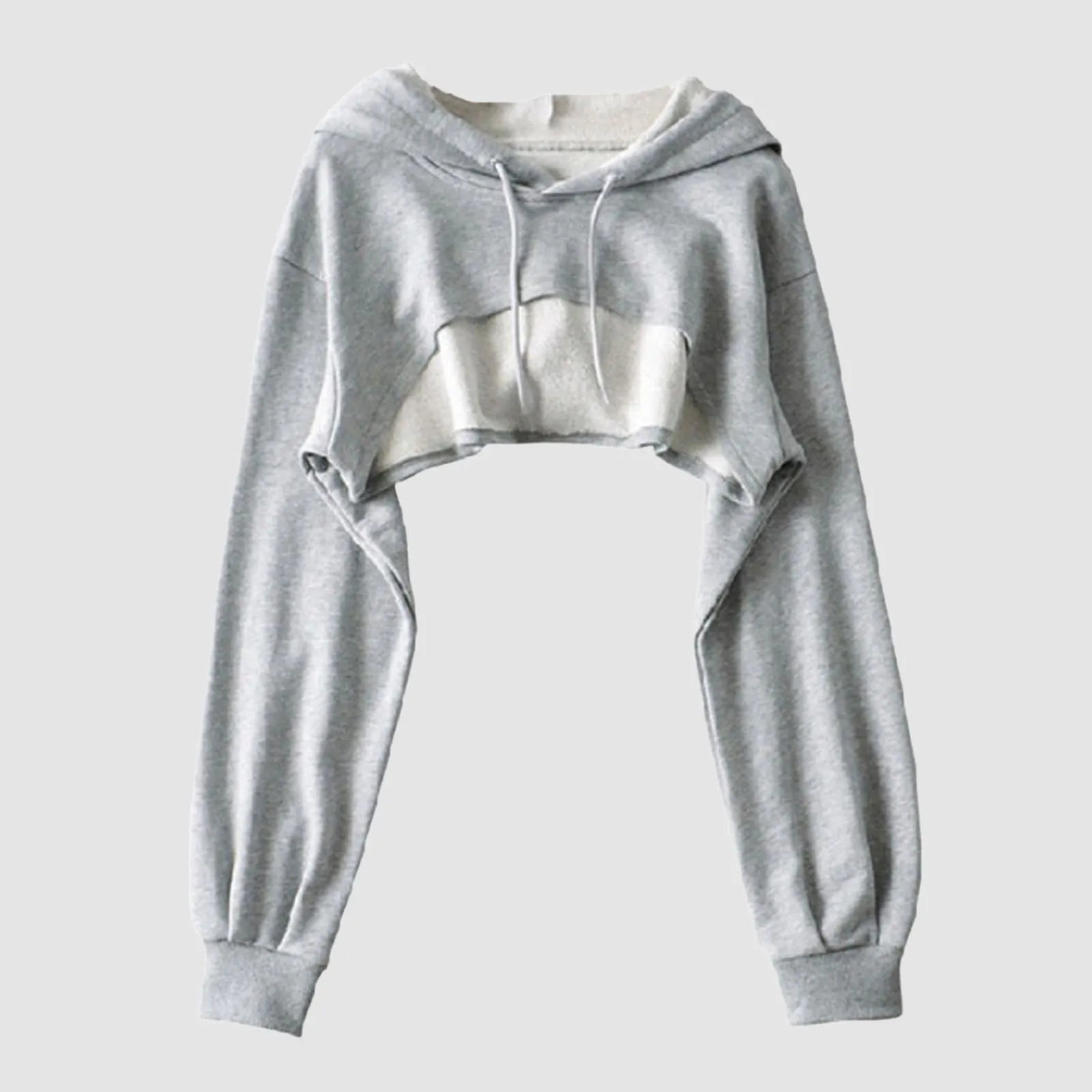 Cropped Hooded Sweatshirt